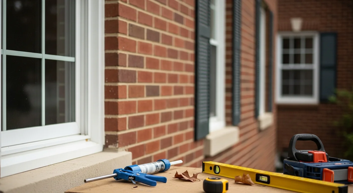 New energy-efficient windows installed in residential home