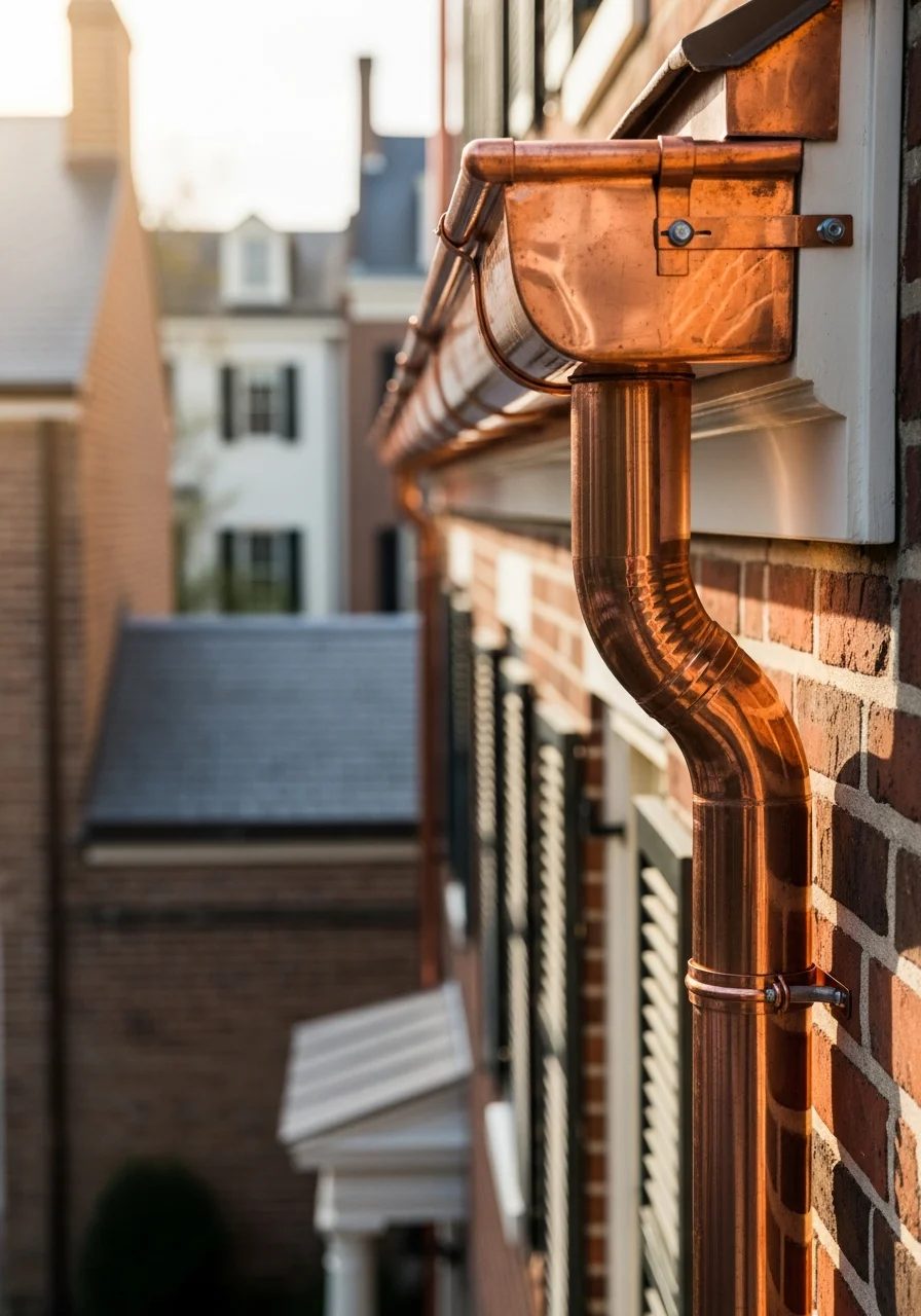 Close-up of professional restoration detail on an Alexandria historic property.